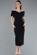 Partykleid Midi Schwarz ABK2279