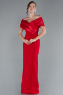 Standesamtkleid Lang Rot ABU4731