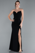 Abendkleid Lang Schwarz ABU4693