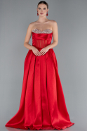 Abendkleid Lang Rot ABU4742