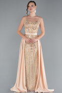 Abendkleid Lang Gold ABU4745