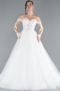 Hochzeitskleider Lang Weiß ABG036