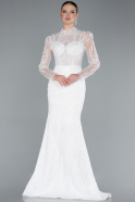Hochzeitskleider Lang Weiß ABG105