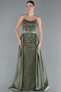 Abendkleid Lang Khaki ABU4745