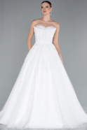Hochzeitskleider Lang Weiß ABG121