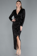 Partykleid Midi Schwarz ABK2284