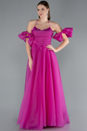 Standesamtkleid Lang Fuchsie ABU4773