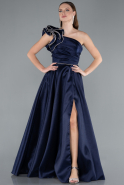 Abendkleid Lang Marineblau ABU4782