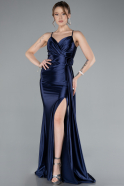 Abschlusskleid Lang Marineblau ABU4814