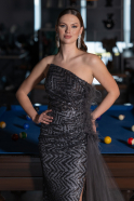 Abendkleid Lang Anthrazit ABU4772