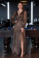 Abendkleid Lang Kupfer ABU2905