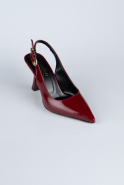 Party-Schuhe Lackleder Weinrot ABR1130