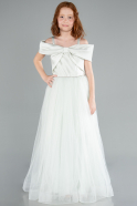 Abendkleid für Kinder Lang Minzgrün ABU4826
