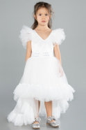 Abendkleid für Kinder Lang Weiß ABU4239