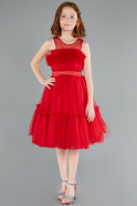 Abendkleid für Kinder Lang Rot ABU4221