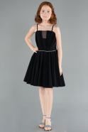 Abendkleid für Kinder Midi Schwarz ABK2298