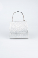Abendtaschen Laserschnitt Silber SH842