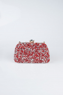 Abendtasche Wildleder Rot SH849