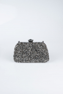 Abendtasche Verputz Platin SH849