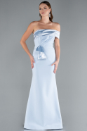 Abendkleid Lang Eisblau ABU4832