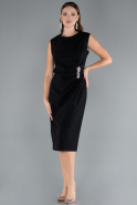Schwarz Partykleid İn Übergröße Midi ABK2190