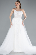 Hochzeitskleider Lang Weiß ABG127