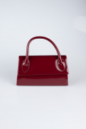 Abendtasche Lackleder Weinrot KC163