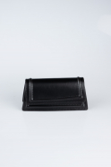 Schwarz Abendtasche Leder KC409
