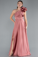 Zwiebelschale Abendkleid Satin Lang ABU4189