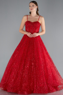 Abendkleid Lang Rot ABU3839