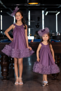 Abendkleid für Kinder Midi Lavendel ABK2297