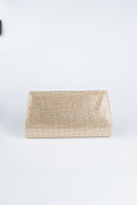 Abendtasche Verputz Gold V451