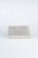 Abendtasche Verputz Silber V451