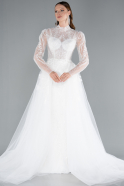 Hochzeitskleider Lang Weiß ABG131