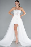 Hochzeitskleider Mini Weiß ABG133