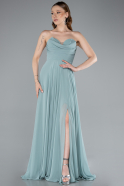 Abschlusskleid Lang Chiffon Minzgrün ABU4966