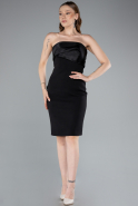 Abendkleid Kurz Schwarz ABK2306