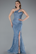 Abendkleid Lang Indigo ABU4697