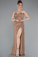 Kupfer Abendkleid Lang ABU4114
