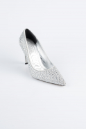 Silber Stiletto Steinbesetzt AB1138