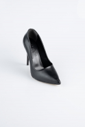Stiletto Leder Schwarz AB1140