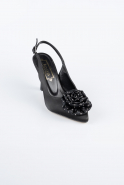 Party-Schuhe Satin Schwarz MJ9004