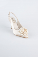 Party-Schuhe Satin Hautfarben MJ9004