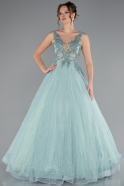 Minzgrün Abendkleid Lang ABU2131