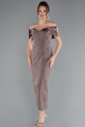 Braun Partykleid Midi ABK2212