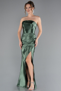 Pistaziengrünes Abschlusskleid Lang ABU4944