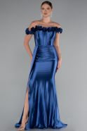 Indigo Abendkleid Lang ABU4903