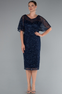 Partykleid Midi Marineblau ABK2371