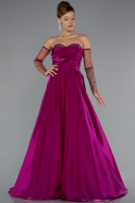 Fuchsie Abendkleid Lang ABU3604