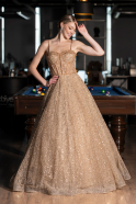 Gold Abendkleid Lang ABU3839